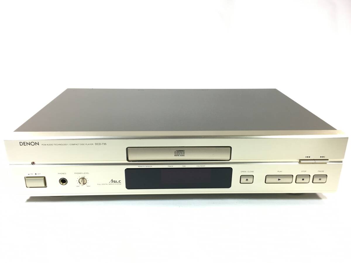 ＤＥＮＯＮ　ＤＣＤ－７３５　ＣＤプレーヤー　トレー開閉ベルト交換済　デノン