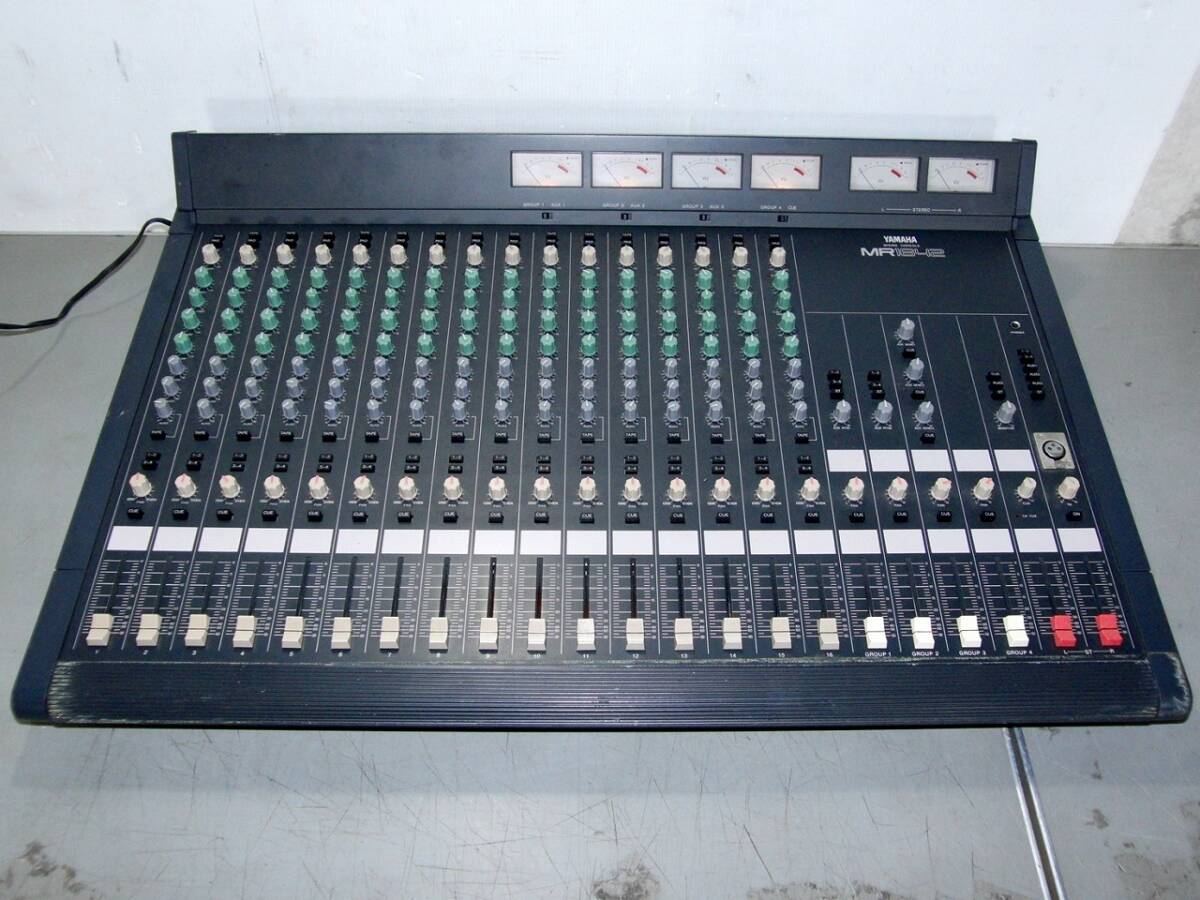 ヤマハ YAMAHA MR1642 ヴィンテージ アナログミキサー 16ch VUメーター ミキシングコンソール　/BU35Yo