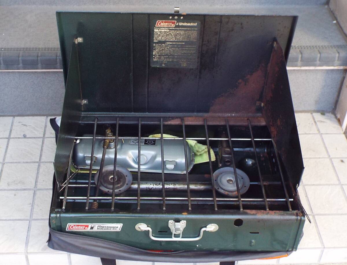 中古 ★　Coleman　ツーバーナーコンロ　：　　414　　（ジャンク扱い）