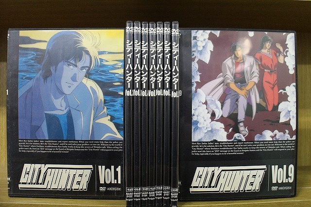 DVD CITY HUNTER シティーハンター 全9巻 ※ケース無し発送 レンタル落ち ZBB148