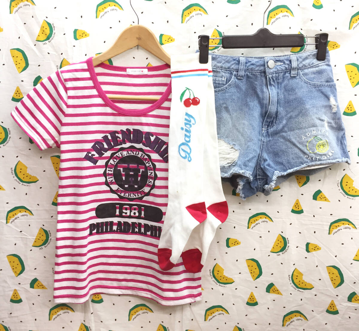 *。o♪★とっても可愛い着せ替え♪通学コーデセット★【ピンクラテ】キッズジュニアティーンズ M・150・XS