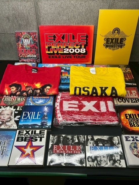 [2-72]EXILE グッズ　CD タオル　DVD Tシャツまとめて