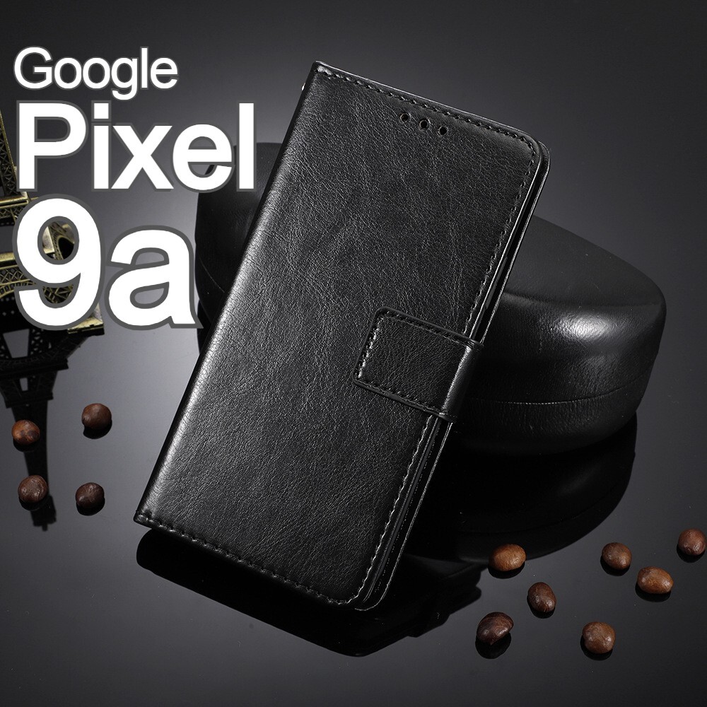 Pixel 9a 手帳型 ブラック スマホケース 