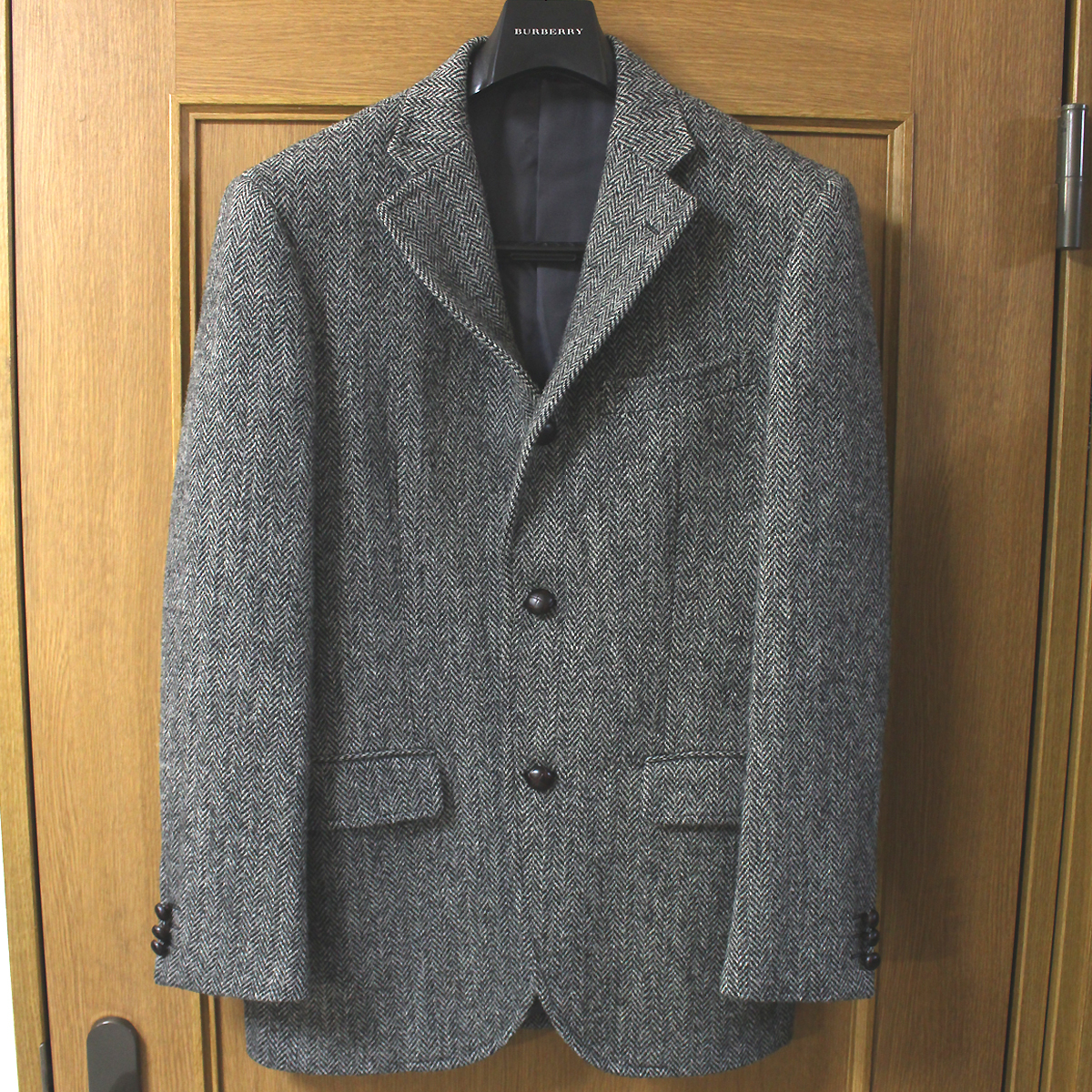 極美品 J.PRESS HARRIS TWEED ジェイプレス ハリスツイード ウール テーラードジャケット YA7 ウールジャケット