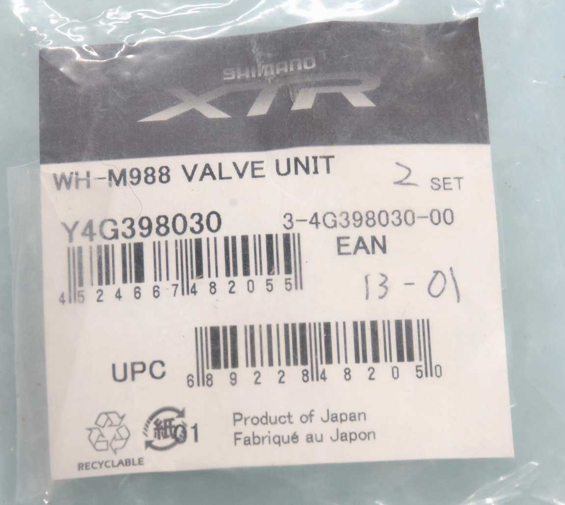 シマノ純正パーツ Y4G398030 SHIMANO XTR WH-M988-R バルブユニット 未使用 リペアパーツ 送料140円