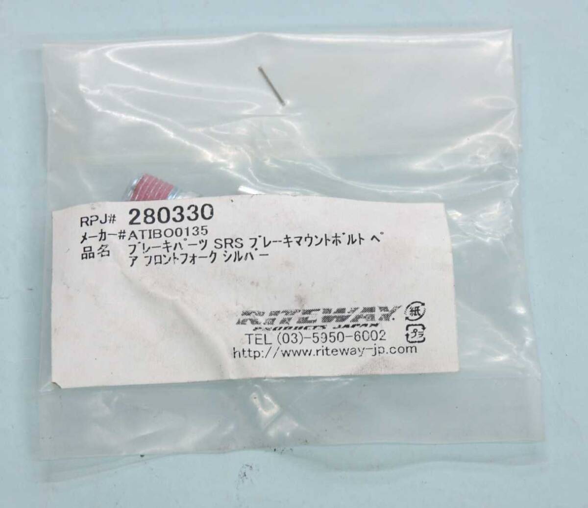 SRS ブレーキマウントボルト M10 V/カンチブレーキ ピボットボルト 2個セット 送料140円