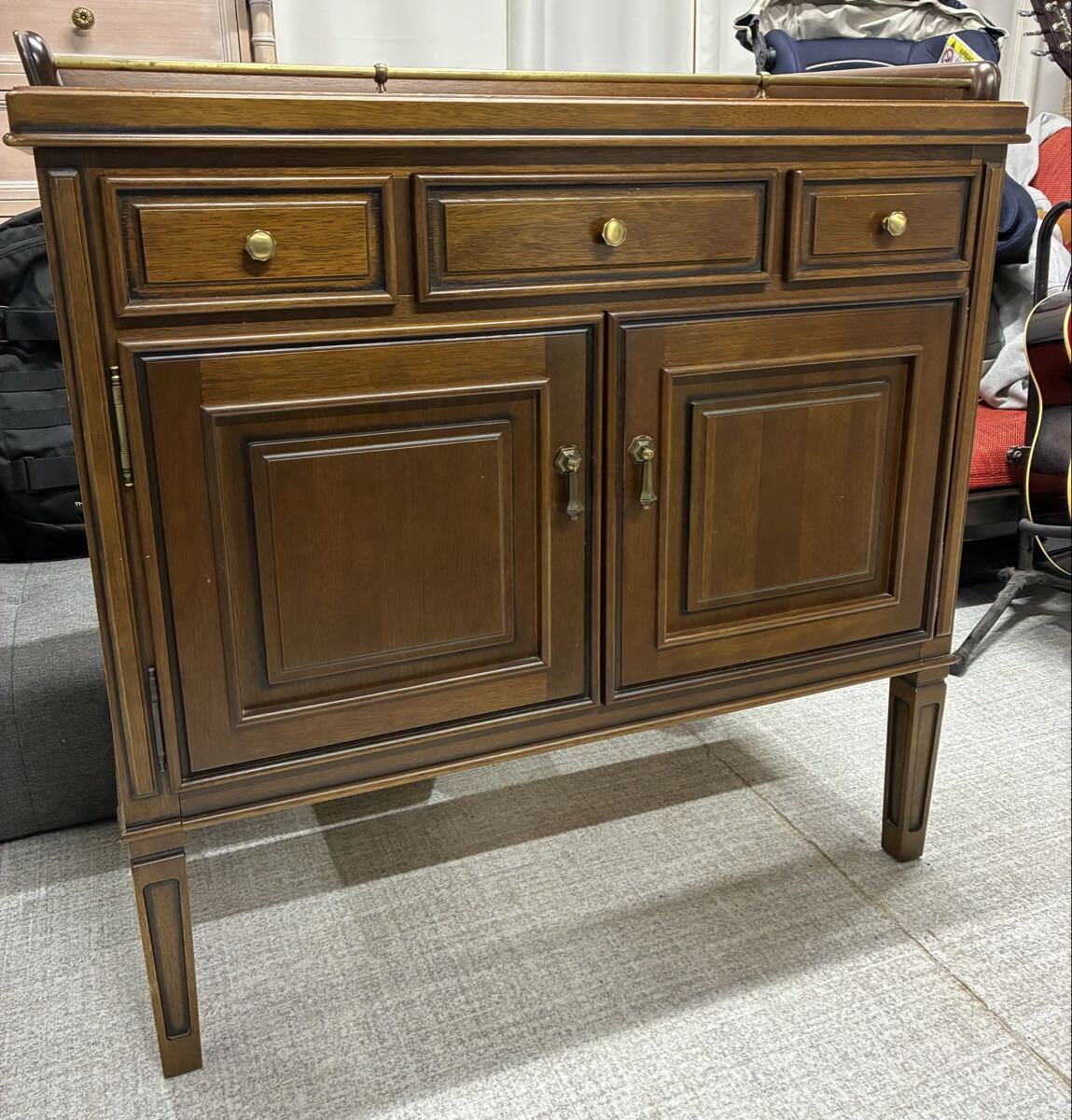 ☆ maruni マルニ ROYAL ロイヤル 地中海 キャビネット サイドボード コンソール 飾り棚 納　札幌市手稲区にて直接引き取り歓迎