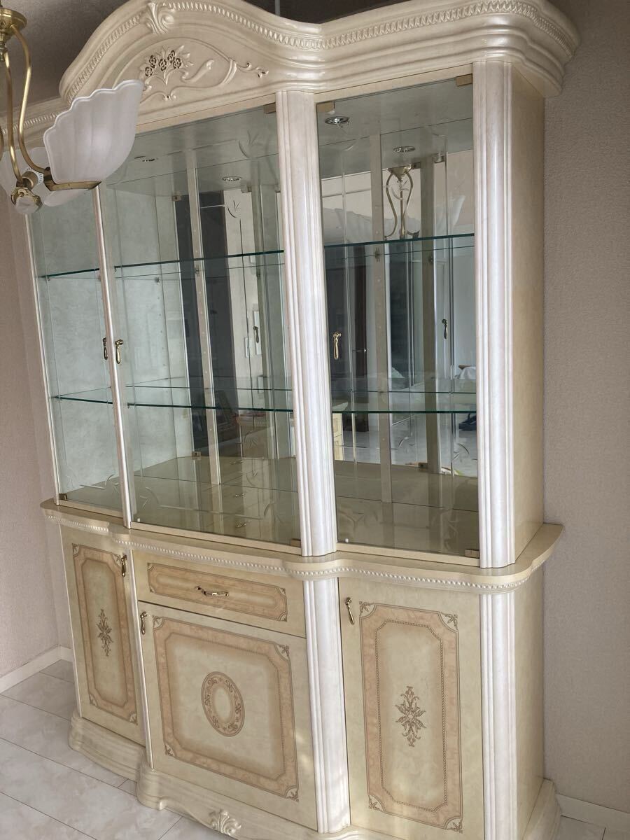 【送料無料】 イタリア製 サルタレッリ・モビリ Saltarelli Mobili アマルフィシリーズ キャビネット 食器棚 飾り棚　（2）