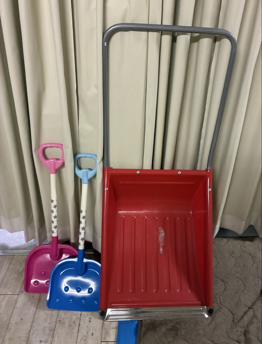 ☆ 札幌市手稲区にて直接引き取り限定 ママさんダンプ 子供用スコップ 雪かき 除雪　（2）