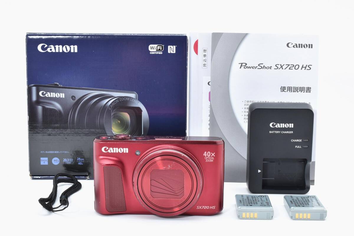 ★動作品★ キヤノン パワーショット Canon PowerShot SX720 HS レッド
