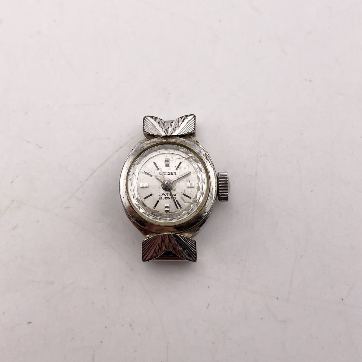 ジャンク 腕時計 CITIZEN NOVIA 17石 4-680588 手巻き 不動品 【S84588-3144】 