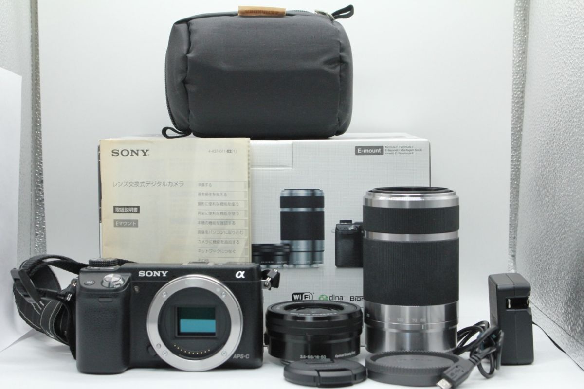 ★良品★ソニー SONY NEX-6 ダブルズームレンズキット #4324@b RO4081