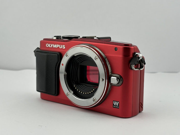 ★美品★オリンパス OLYMPUS PEN Lite E-PL6 ボディ レッド #0213-7 1392