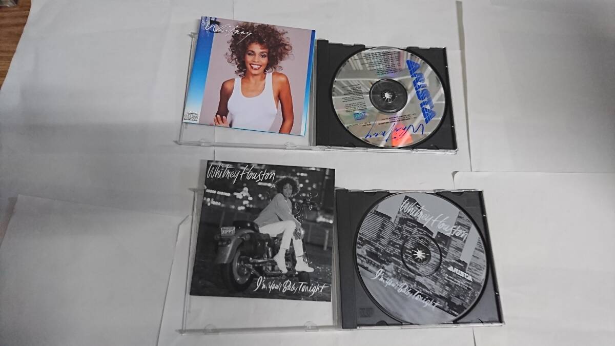 ★☆Ｓ08453　ホイットニー・ヒューストン（Whitney Houston)【I'm Your Baby Tonight】【Whitney】　CDアルバムまとめて２枚セット☆★