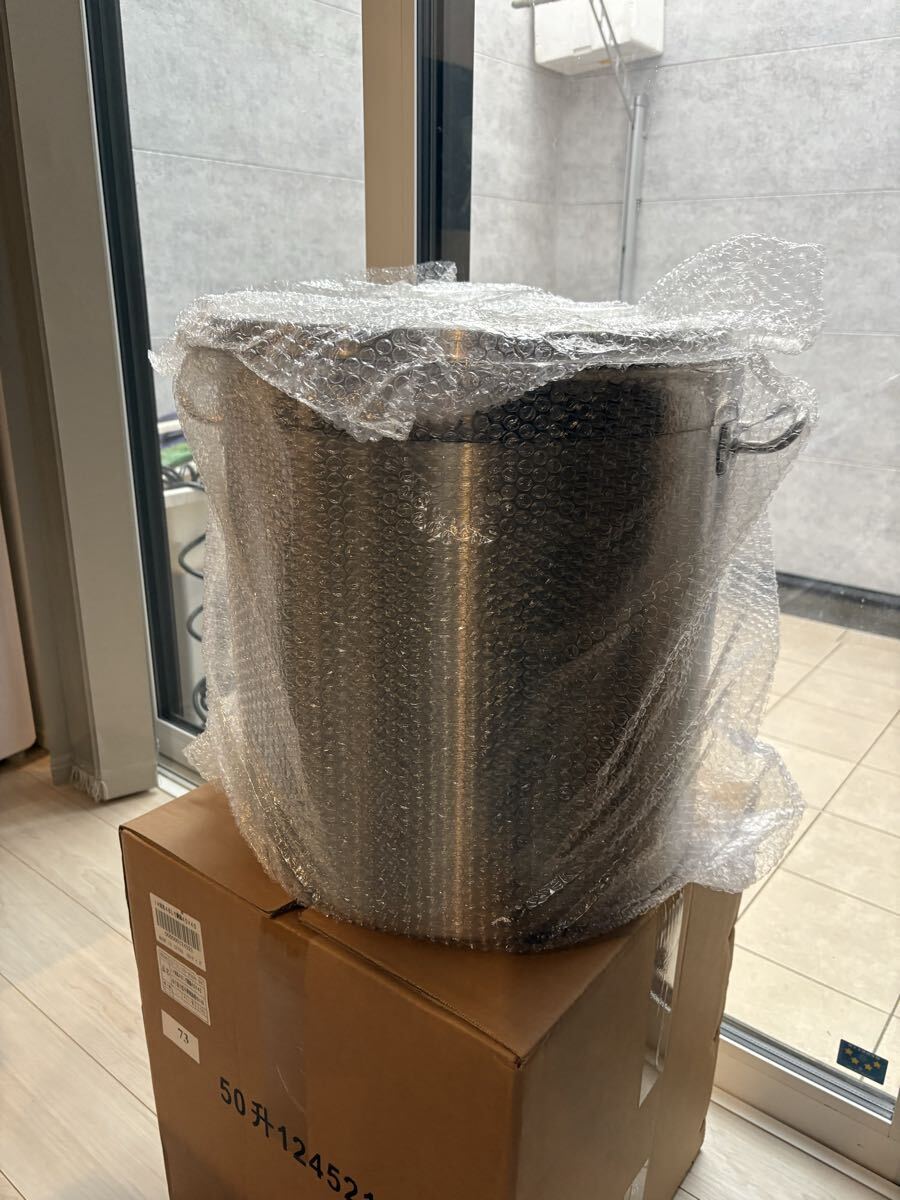 新品未使用ステンレス製 IH対応48L寸胴 ずんどう★キッチン雑貨★40cm★