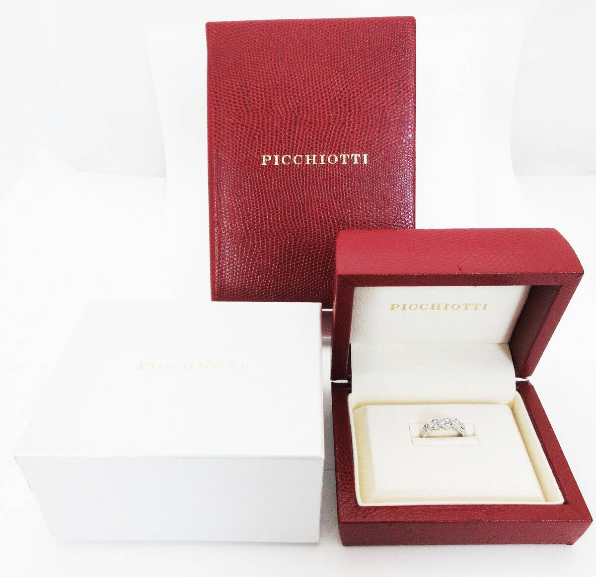 kkm10589 ピキョッティ PICCHIOTTI ダイヤモンドリング ハートモチーフ K18WG ホワイトゴールド