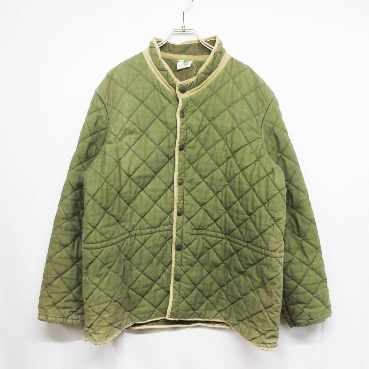 kkm5675 50s French military/フランス軍 キルティングライナー サイズ表記6 フレンチミリタリージャケット ユーロ ヴィンテージ 