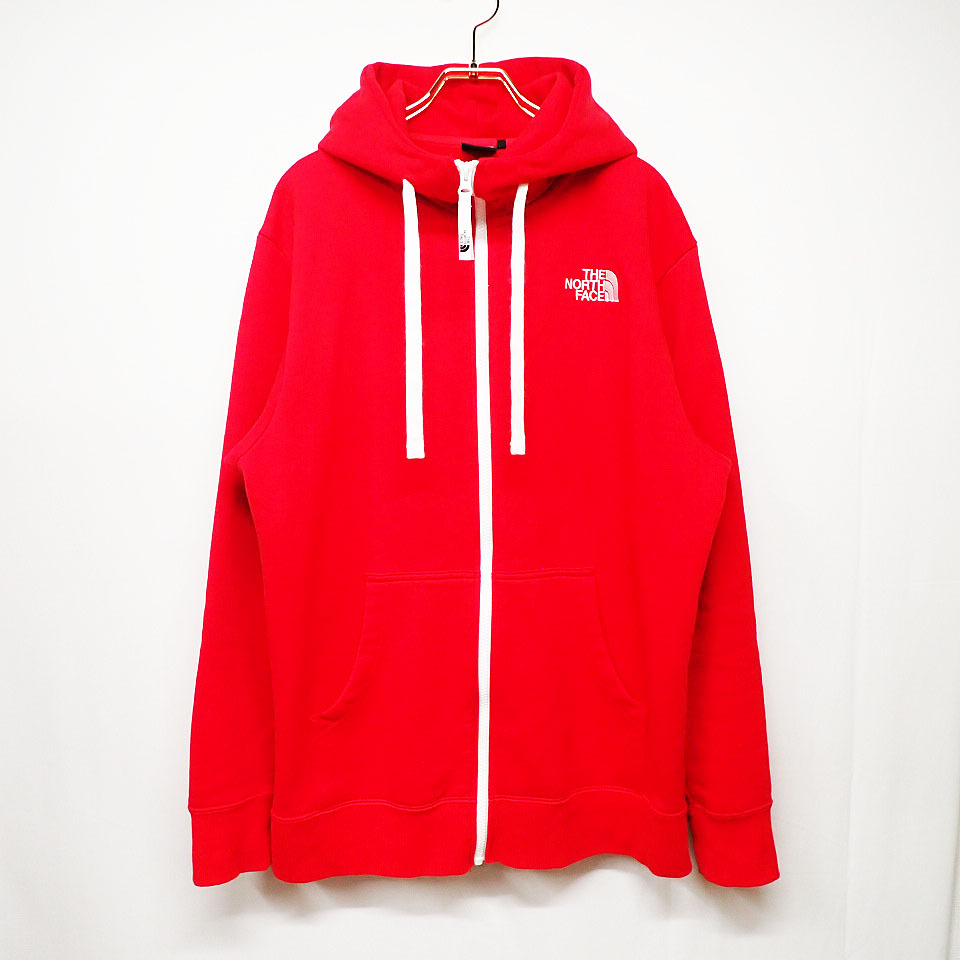 kkm5689 スウェットパーカー THE NORTH FACE/ノースフェイス NT12442 Rearview Full Zip Hoodie リアビュー フルジップ フーディ L レッド