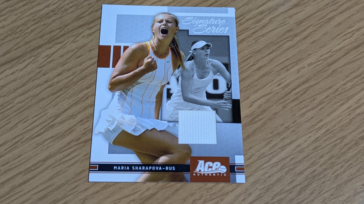 Maria Sharapova 2005年ウィンブルドン実使用テニスドレス入りカード