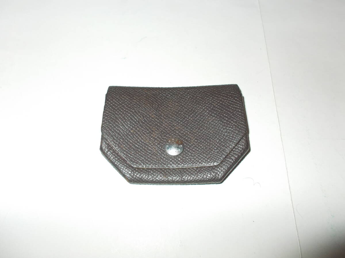 ●magnolia Tokyo×maison de hiroan/メゾン ド ヒロアン【マチ付き小銭入れ】濃茶●