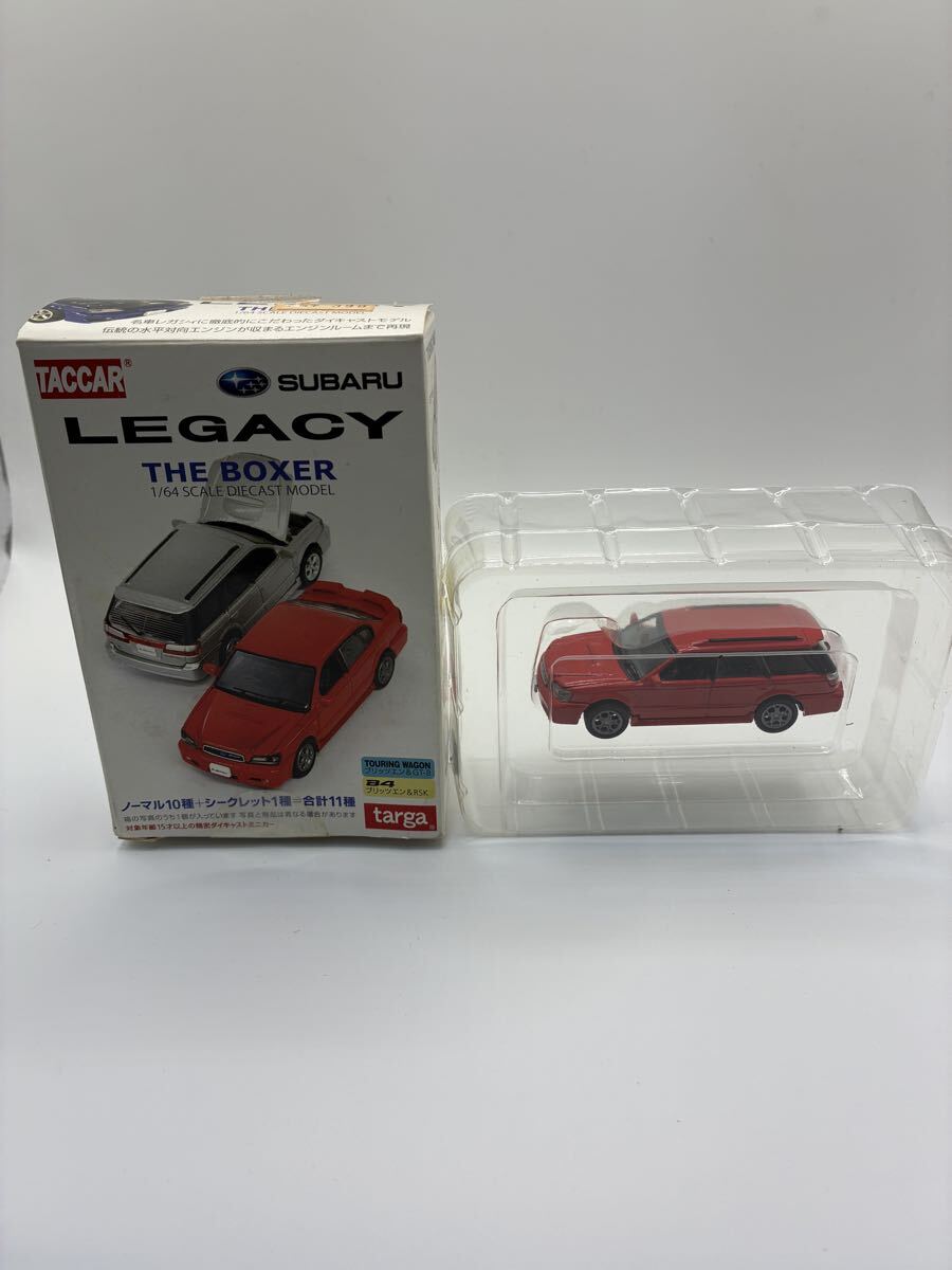 targa スバル　LEGACYTHE BOXER1/64 SCALE DIECAST MODEL ツーリングワゴン　プレミアムレッド