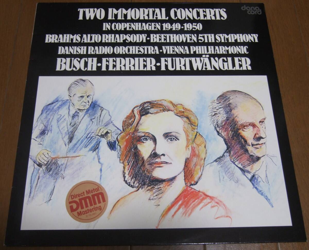 LP フルトヴェングラー ベートーヴェン:交響曲第５番「運命」 コペンハーゲンにおける二つの不滅のコンサート1949-1950 danacord盤DACO114