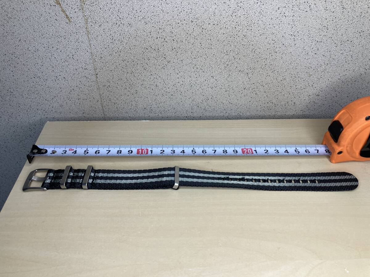 20mm 腕時計 ベルト バンド ウォッチ 光沢タイプNATOストラップ ボンド