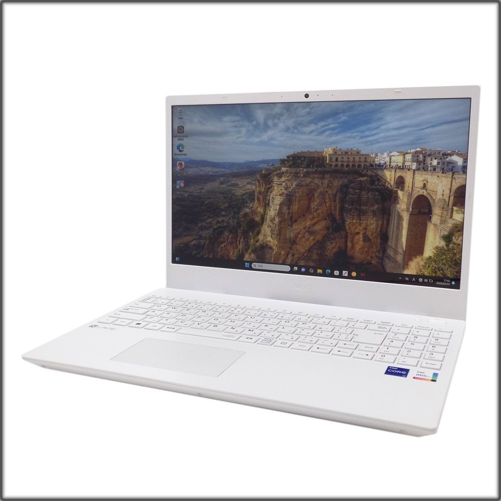 現状品/バッテリーNG NEC LAVIE N15 N1573/EAW PC-N1573EAW ノートPC i7-1165G7/16GB/SSD512GB/Win11Home 15.6インチ 本体 箱無