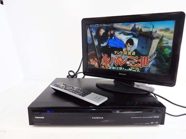 現状 TOSHIBA 東芝 HDD/DVD VARDIA RD-S303 DVDレコーダー 2009年製 HDD 録画 再生OK リモコン付
