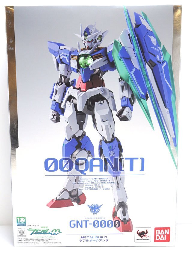 美品 BANDAI バンダイ 機動戦士ガンダム00 METALBUILD GNT-0000 ダブルオークアンタ フィギュア