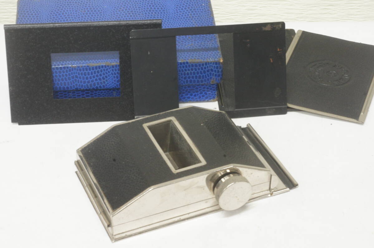 ブローニーフィルム使用するフィルムホルダー　何用？　ジャンク品扱い