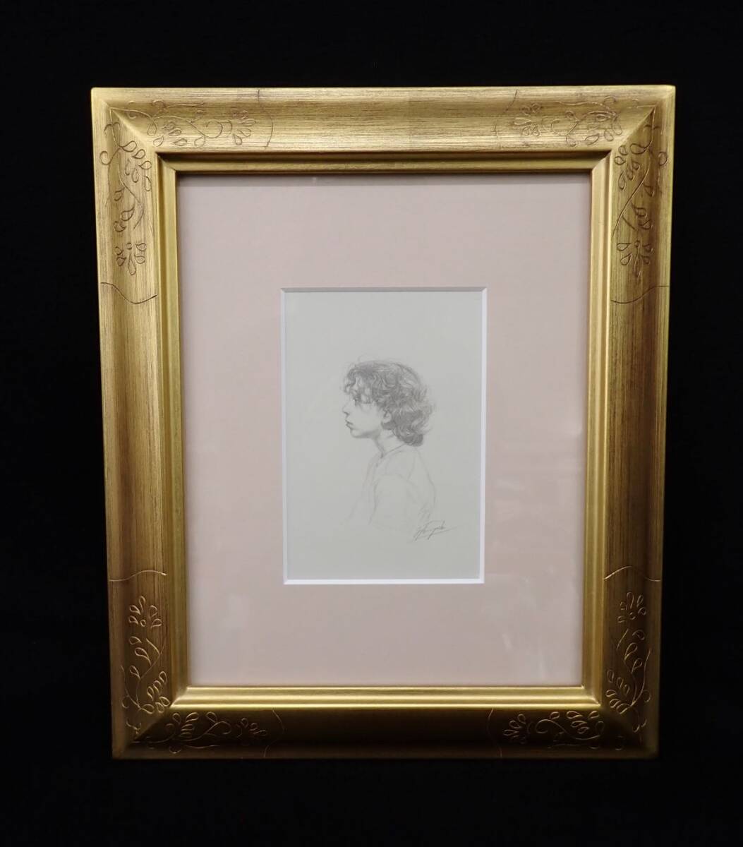 ◆絵画107【真作】古吉弘 直筆デッサン「JULIANCV」2011年個展◆FB7047/消費税0円