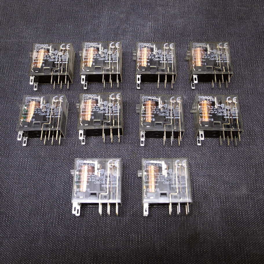 オムロン パワーリレーG2R-2-SND DC24V 10個 中古品
