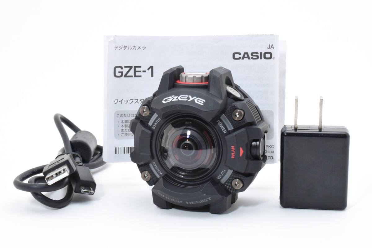 #5140 【美品／動作OK】CASIO G'z EYE GZE-1★タフネス・アクションカメラ★広角13mmの迫力★カシオの銘機★