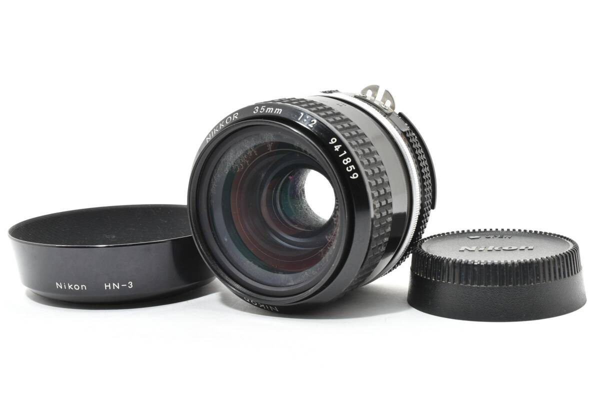 #5151 【純正フード付】 Nikon Ai Nikkor 35mm f/2★動作絶好調★明るい広角単焦点★オールドレンズの定番