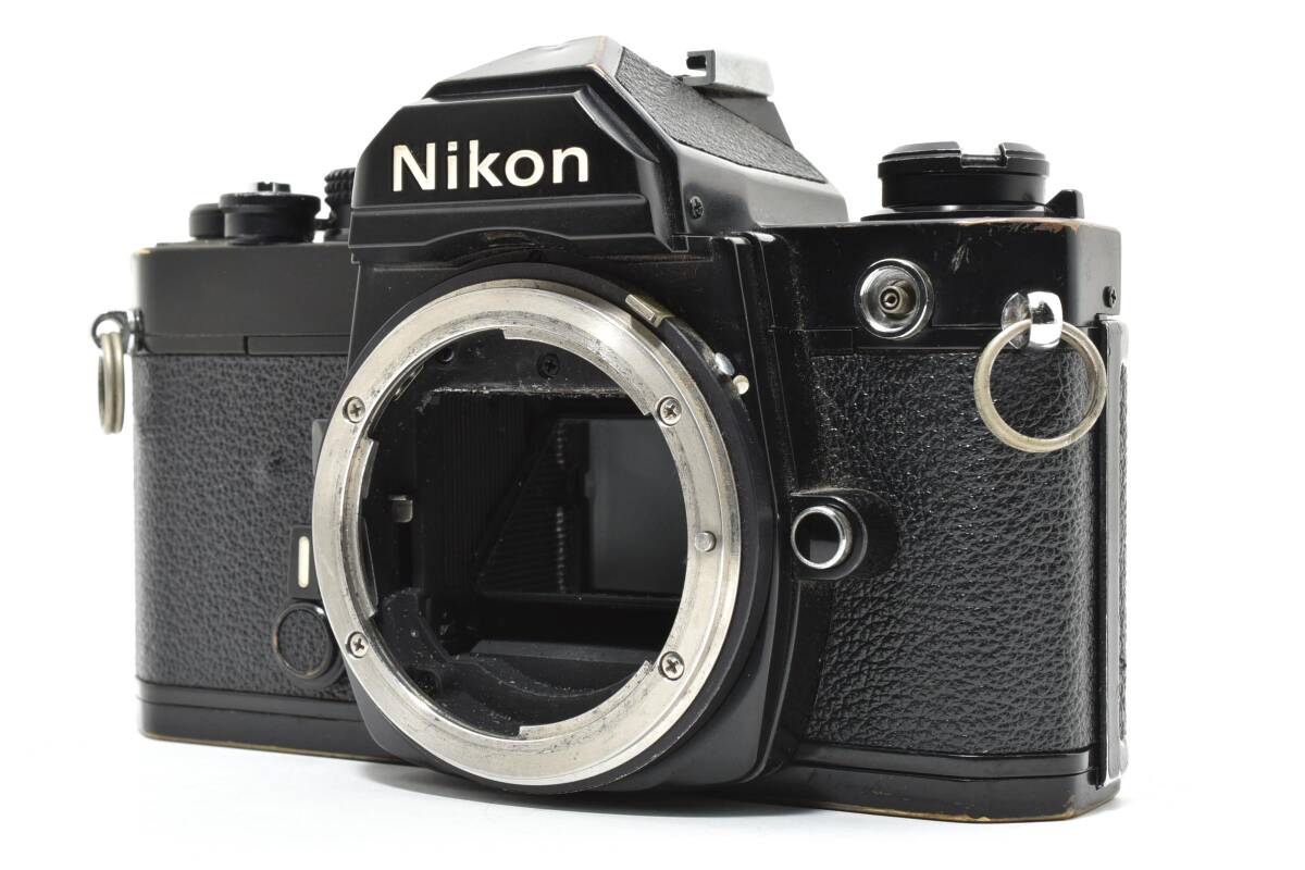 #5159 【動作OK】 Nikon FM ブラック ボディ★露出計動作★シャッター全速変化OK★ニコン マニュアル一眼レフ