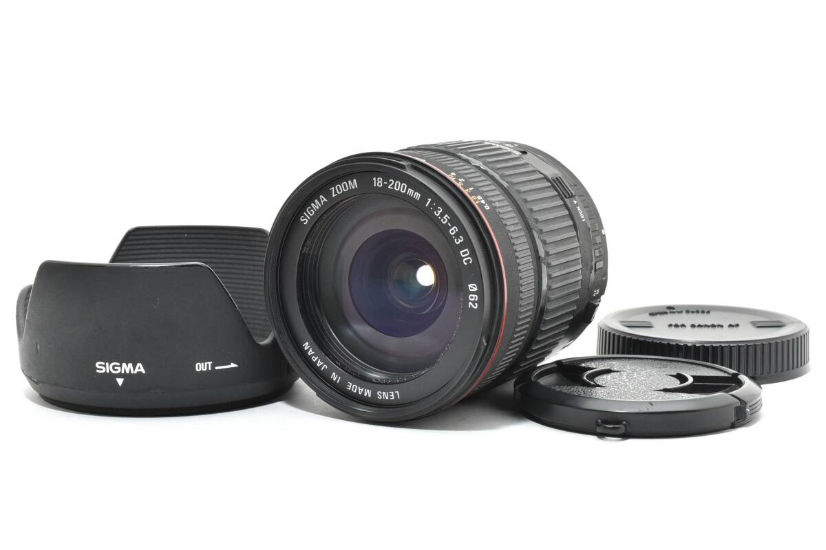 #5163 【訳アリ】 SIGMA 18-200mm F3.5-6.3 DC Canon用★絞り不良・AF異音★部品取り・修理研究用