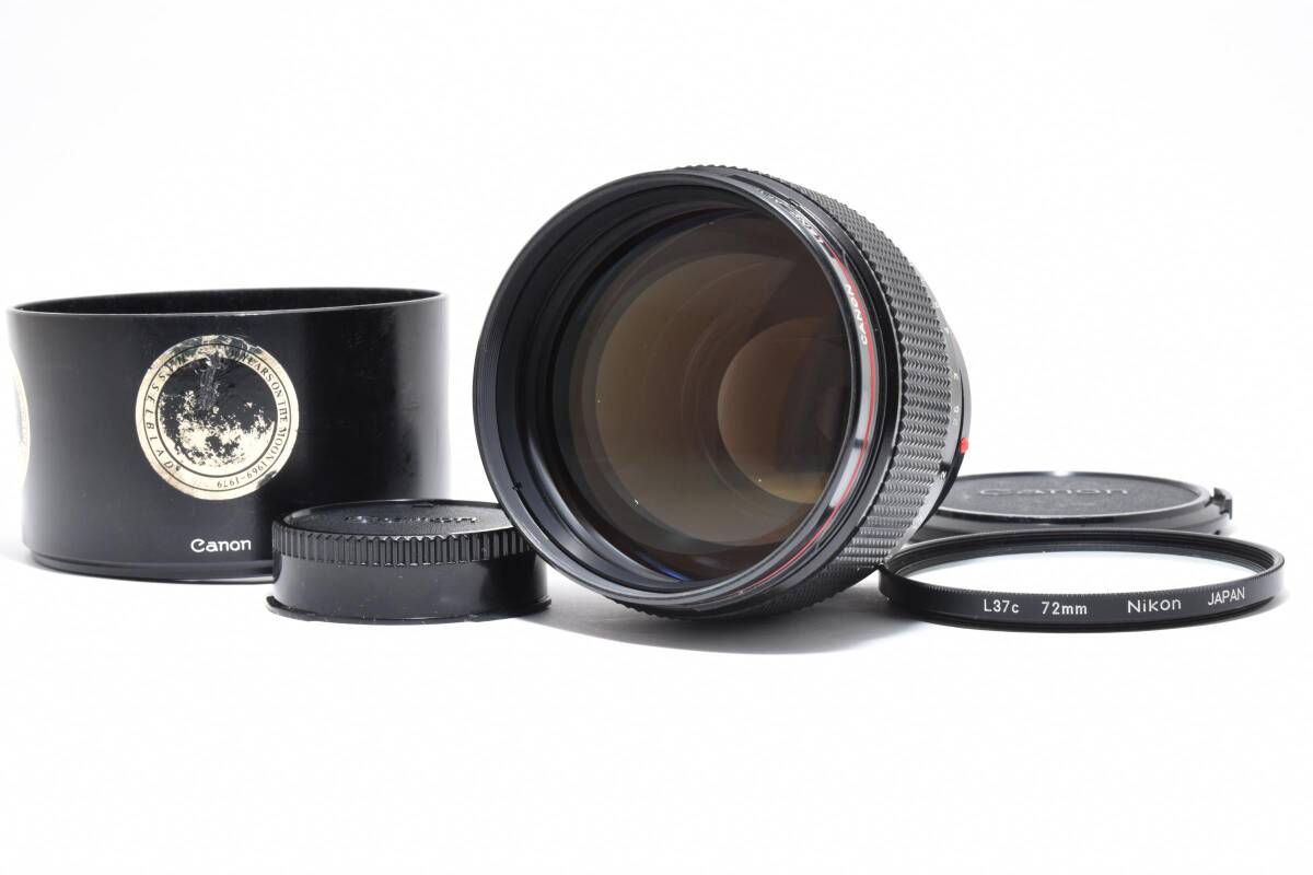 #5181 【希少レンズ】 Canon New FD 85mm F1.2 L ★伝説の赤帯★実写あり★超大口径ポートレートレンズ★動作OK★