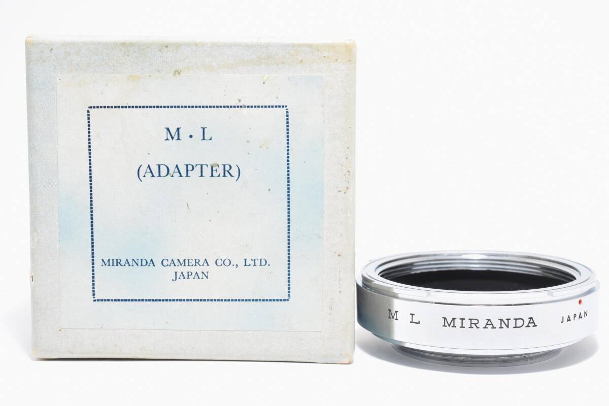 #5200 【元箱付・超希少】 Miranda ミランダ 純正 M44-L39 マウントアダプター ★ミランダレンズをライカLボディで！★ 動作良好