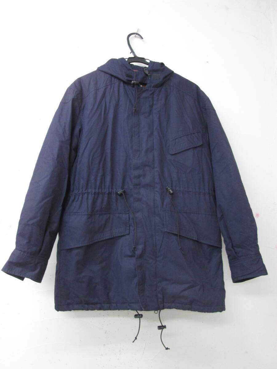 (11)☆ポールスミス Paul Smith BLACK メンズ 中綿 モッズコート キルティング サイズM ネイビー系 