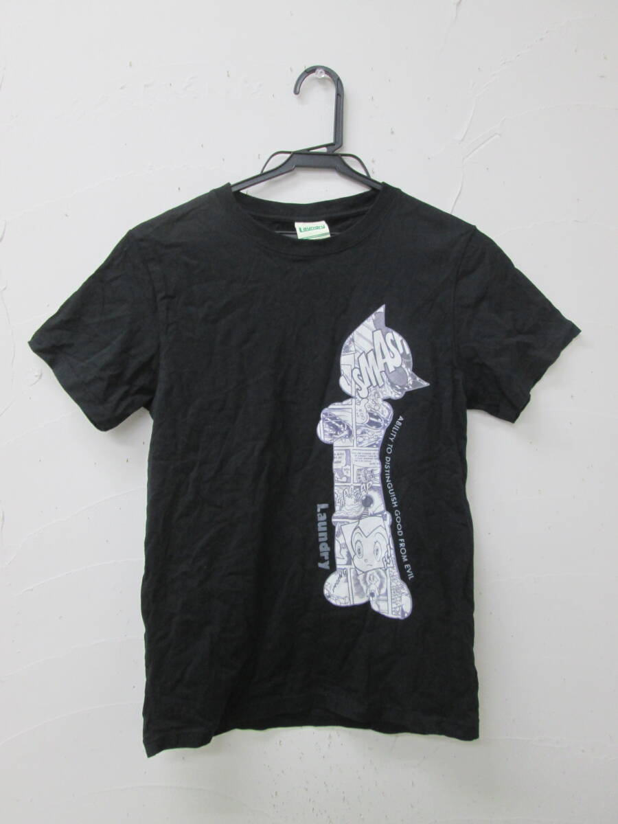 (12)♪Laundry ランドリー レディース 鉄腕アトム 半袖 Tシャツ サイズS ブラック