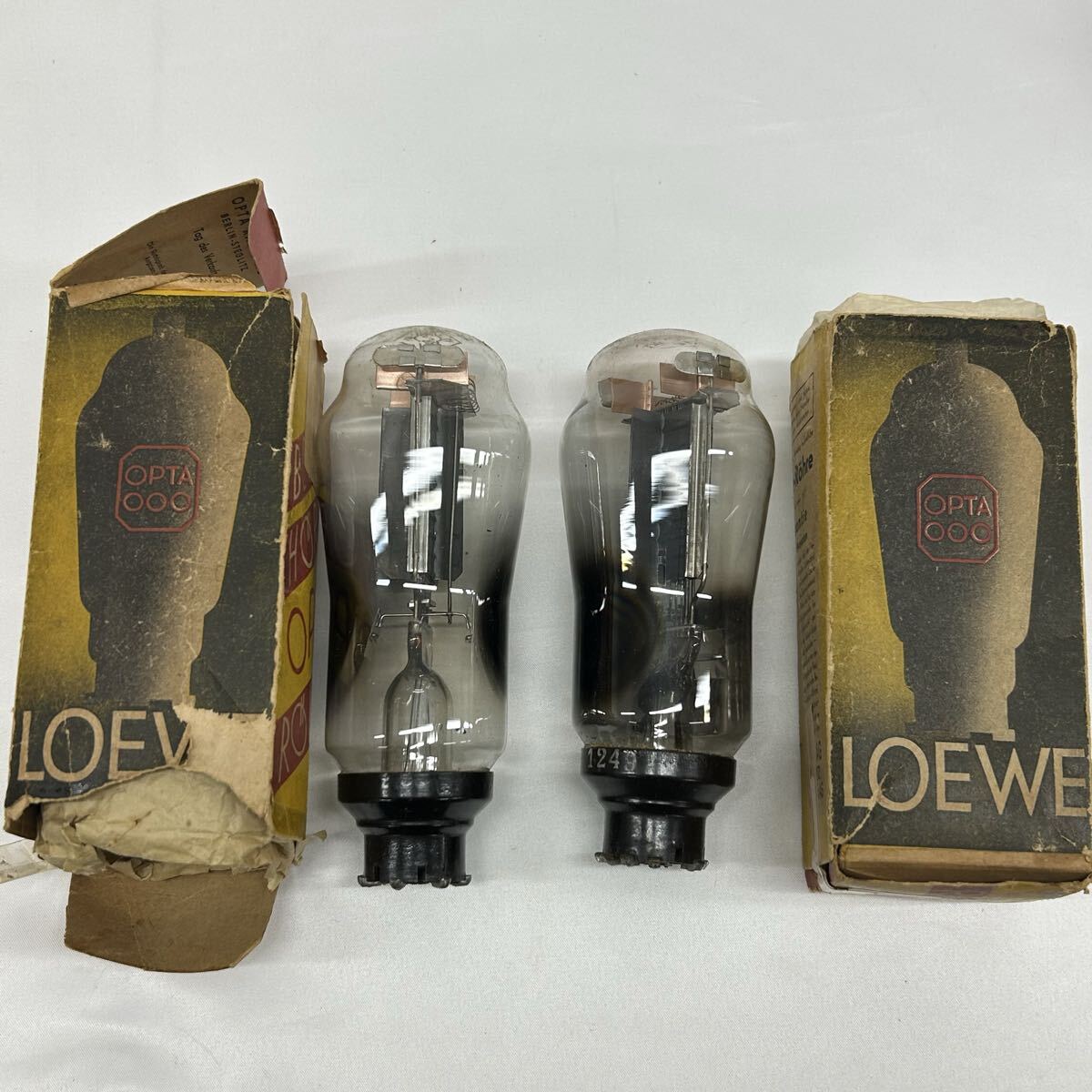 LOEWE RADIO OPTA AD1 真空管 元箱付き　