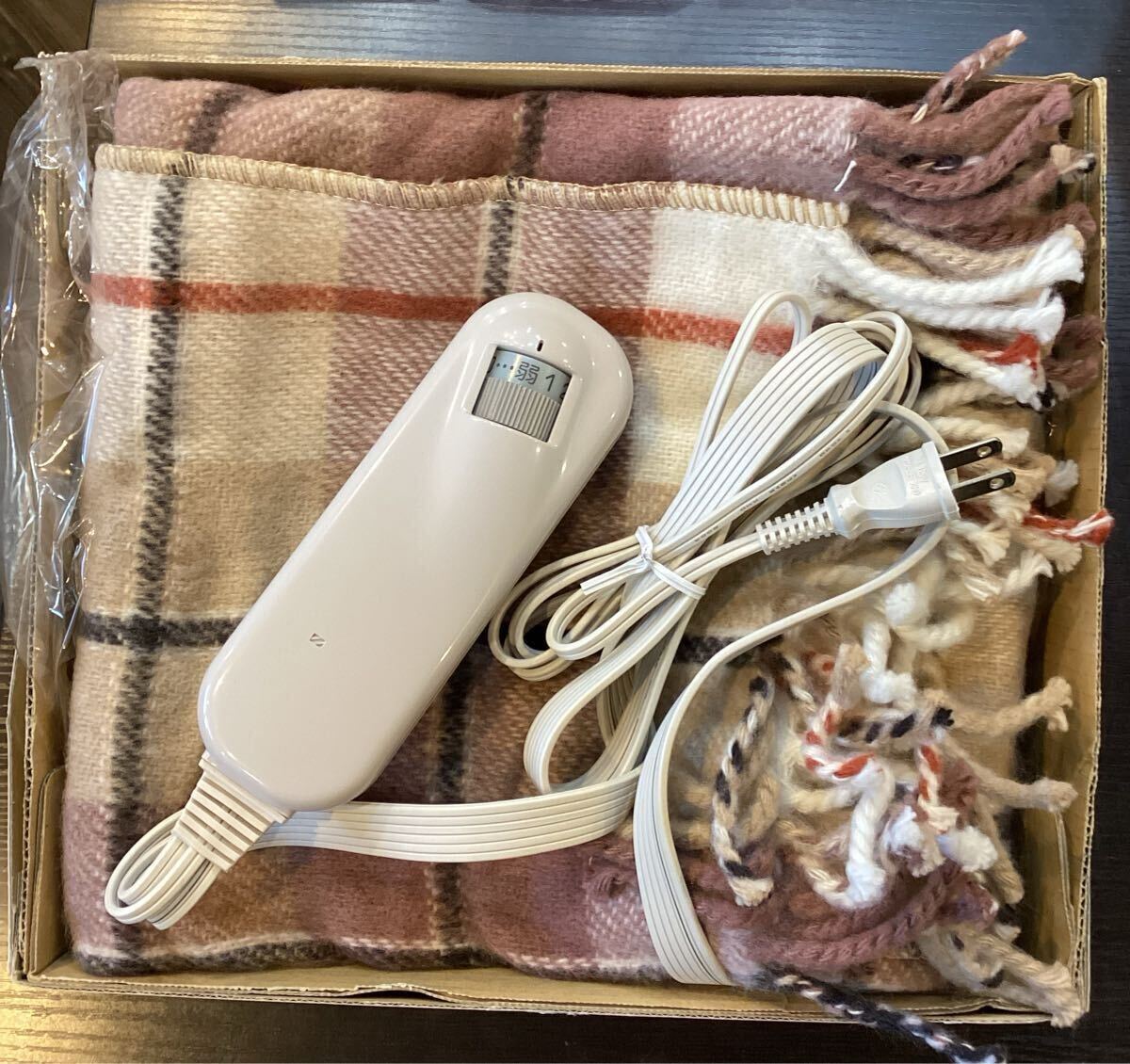 電子コントロールひざ掛け　NM-172M チェック柄　80×96㎝　100V-40W【T22896⑩】（2）