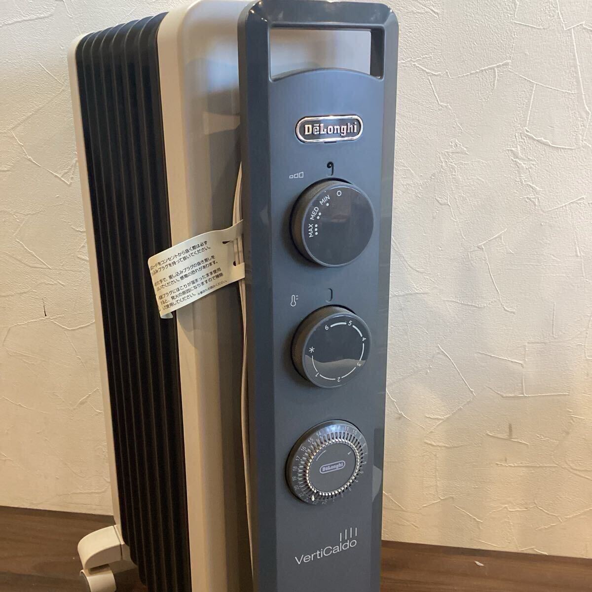 デロンギ　オイルヒーター　RHJ21FO812-GY つまみMAX点灯しません　【T22879】(2)