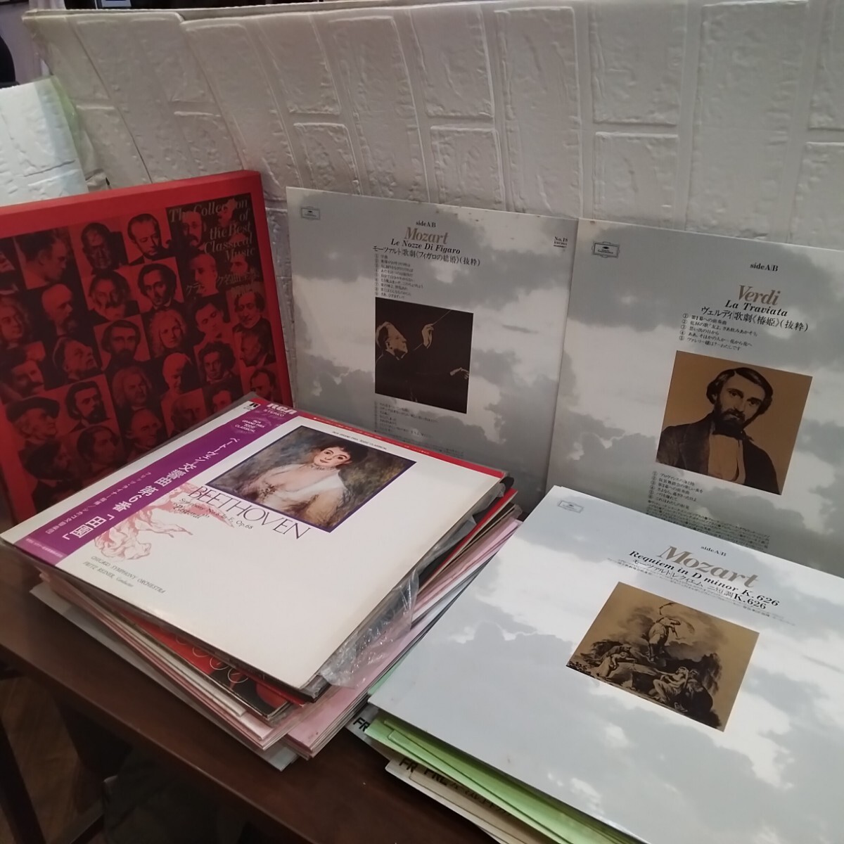 レコード 45点以上　解説書付き　 邦楽　洋楽　クラシック音楽 ベートーヴェン　　モーツァルト　佐良直美　春日八郎　【T20947】(2)