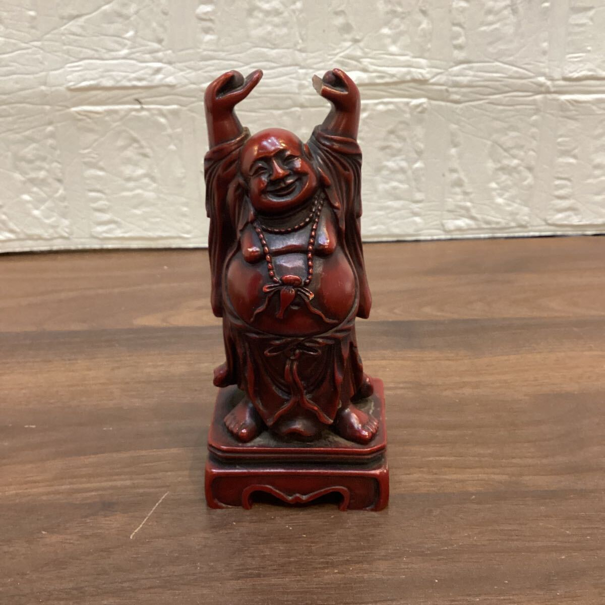 台湾製　縁起物　 置物 七福神　布袋様　　 オブジェ インテリア　【14386】（2）