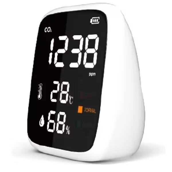 ◆新品 東亜産業 CO2マネージャー mini 二酸化炭素測定器 TOA-CO2MG-002MN [CO2濃度可視化/換気用/温度湿度も測定/コンパクト]　ラスト