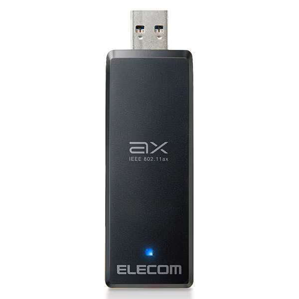 ◆新品未開封 エレコム ELECOM Wi-Fi 6(11ax) USB3.0対応 無線LANアダプター WDC-X1201DU3-B [Windows 10/11対応] 保証付