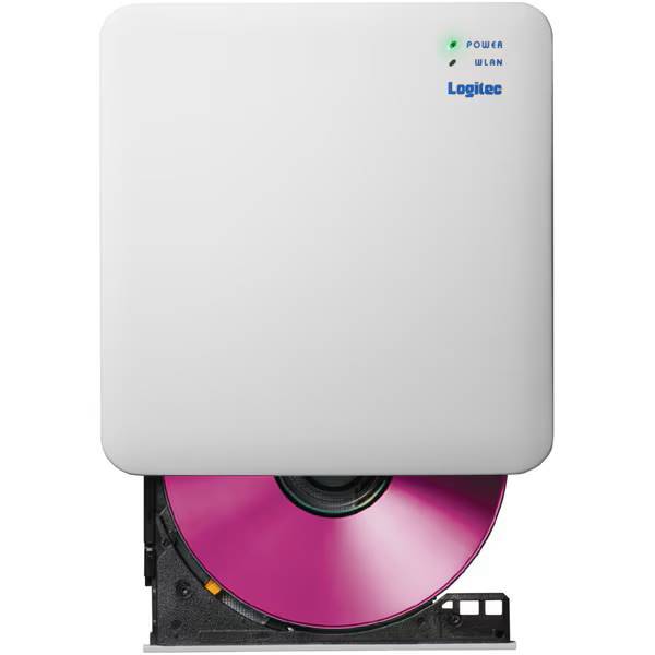 ◆新品未開封 LOGITEC(ロジテック) スマホ・タブレット用 CDレコーダー ドライブ LDR-SM2WURWH [外付け/Wi-Fi /スマホでCD] 保証付 1点限り