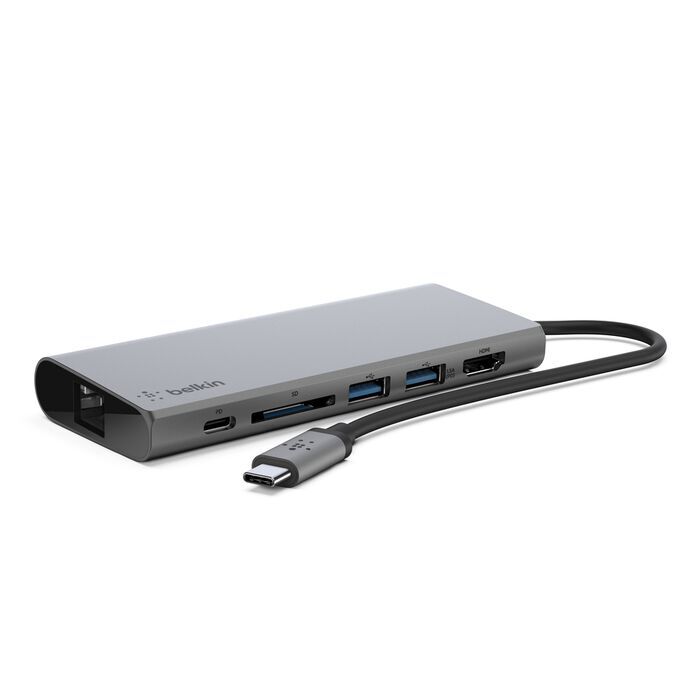 ◆新品未開封 Belkin(ベルキン) USB-C マルチメディアハブ F4U092btSGY [60W、4K対応] 保証付
